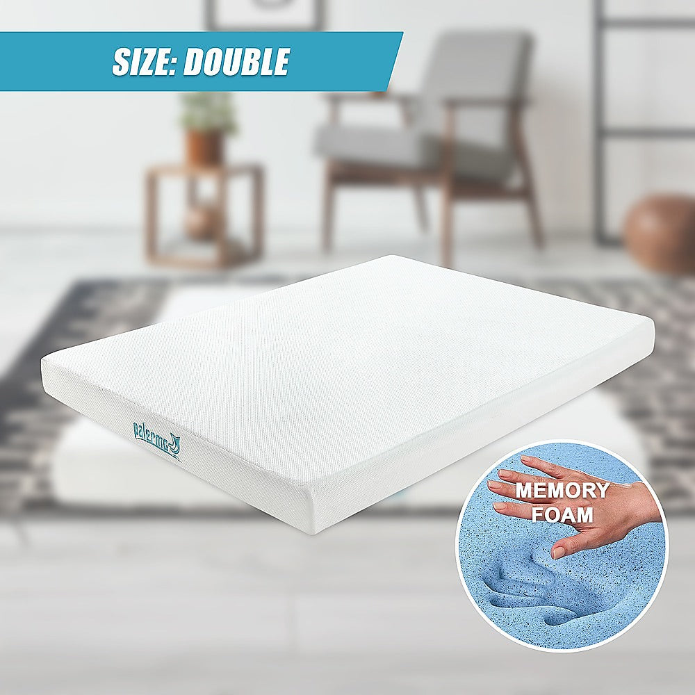 Double Mattress Gel Memory Foam Dual Layer Medium Firm 25cm