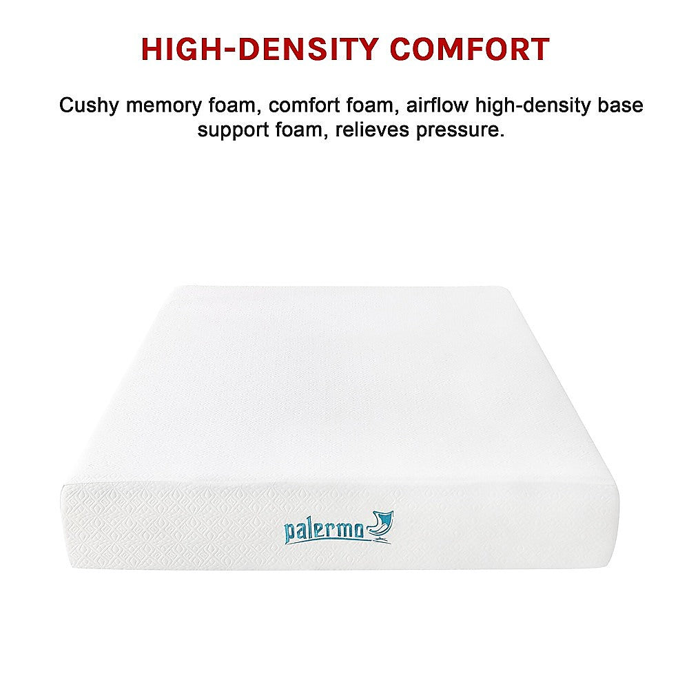 Double Mattress Gel Memory Foam Dual Layer Medium Firm 25cm