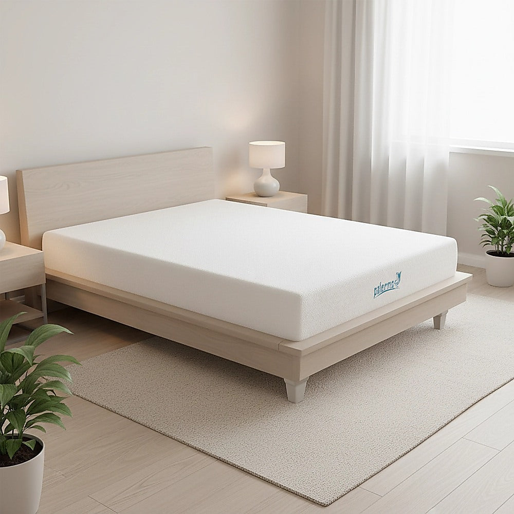 Double Mattress Gel Memory Foam Dual Layer Medium Firm 25cm