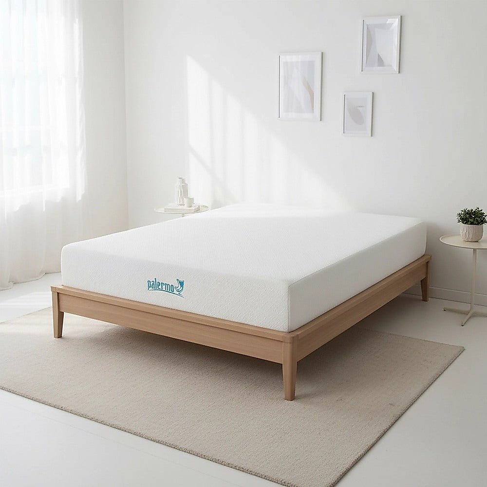 Double Mattress Gel Memory Foam Dual Layer Medium Firm 25cm