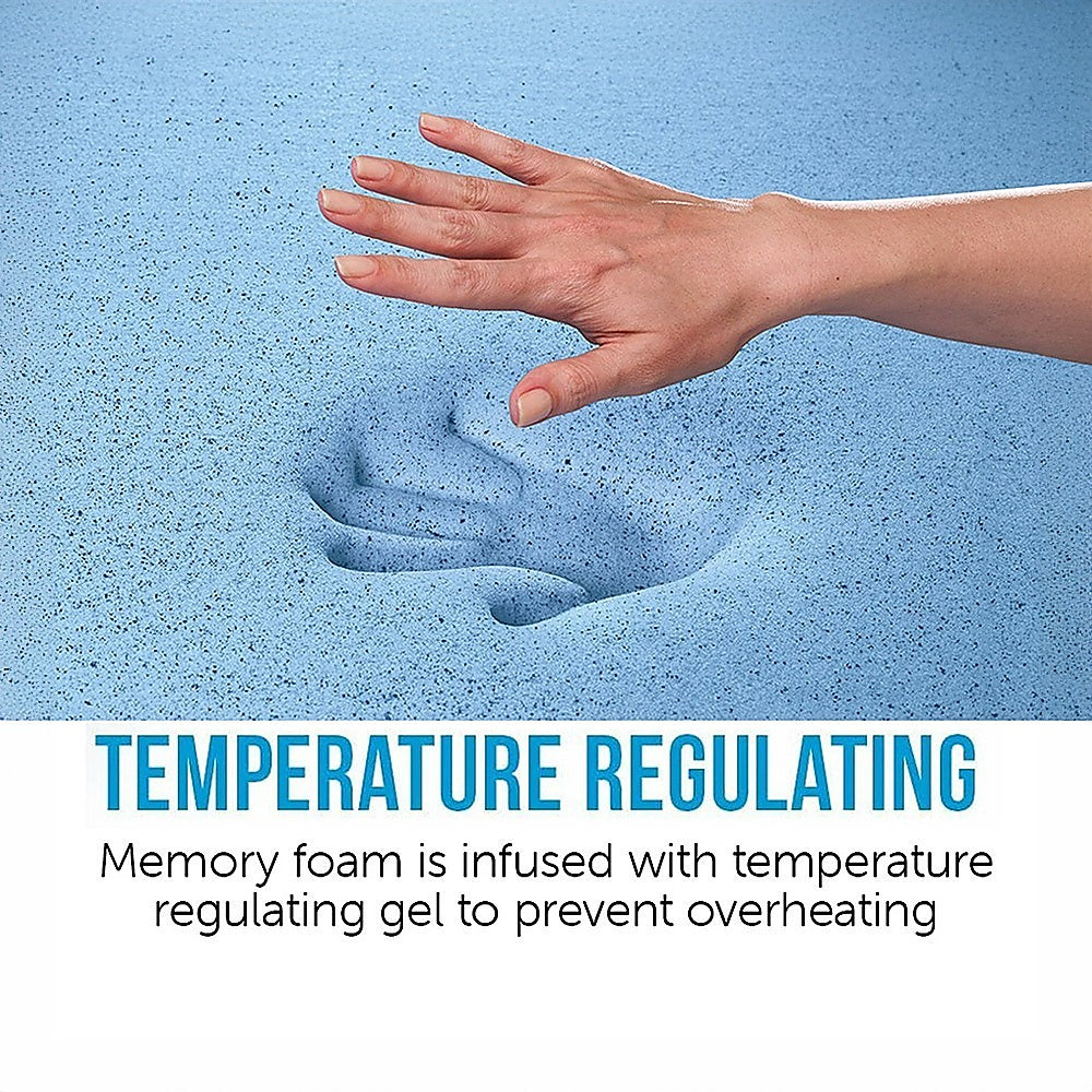 Single Mattress Gel Memory Foam Dual Layer Medium Firm 25cm