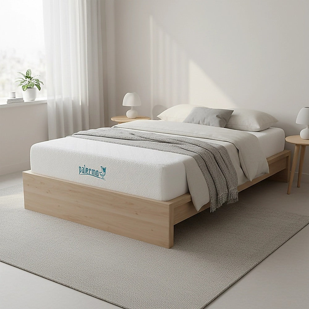 Single Mattress Gel Memory Foam Dual Layer Medium Firm 25cm