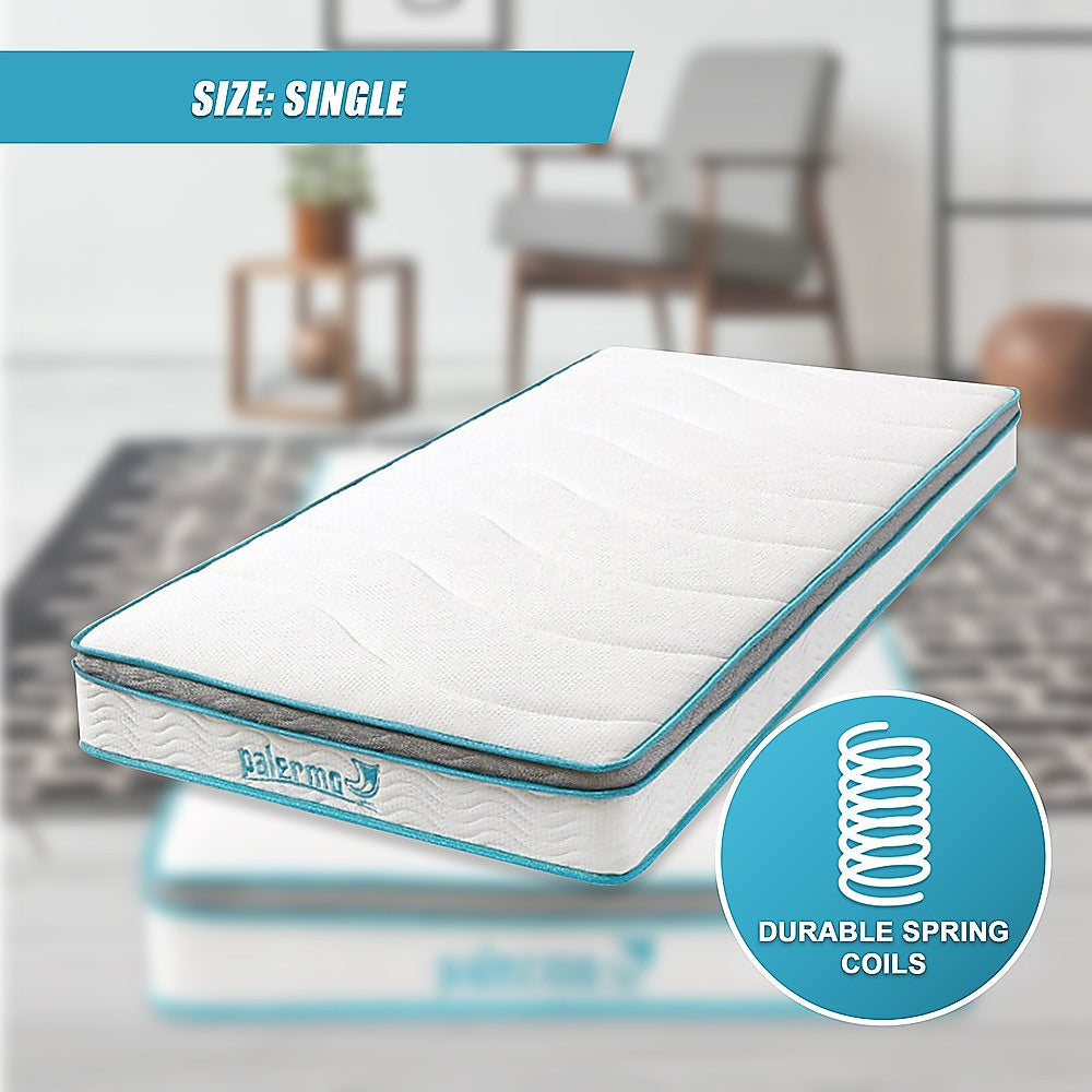 Single Mattress Hybrid Memory Foam Innerspring Medium Firm 20cm