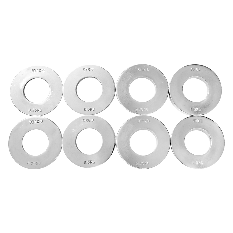 Chrome Metric Fractional Olympic Weight Plates 0.25 - 1.0Kg - Weightlifting Machines & Racks