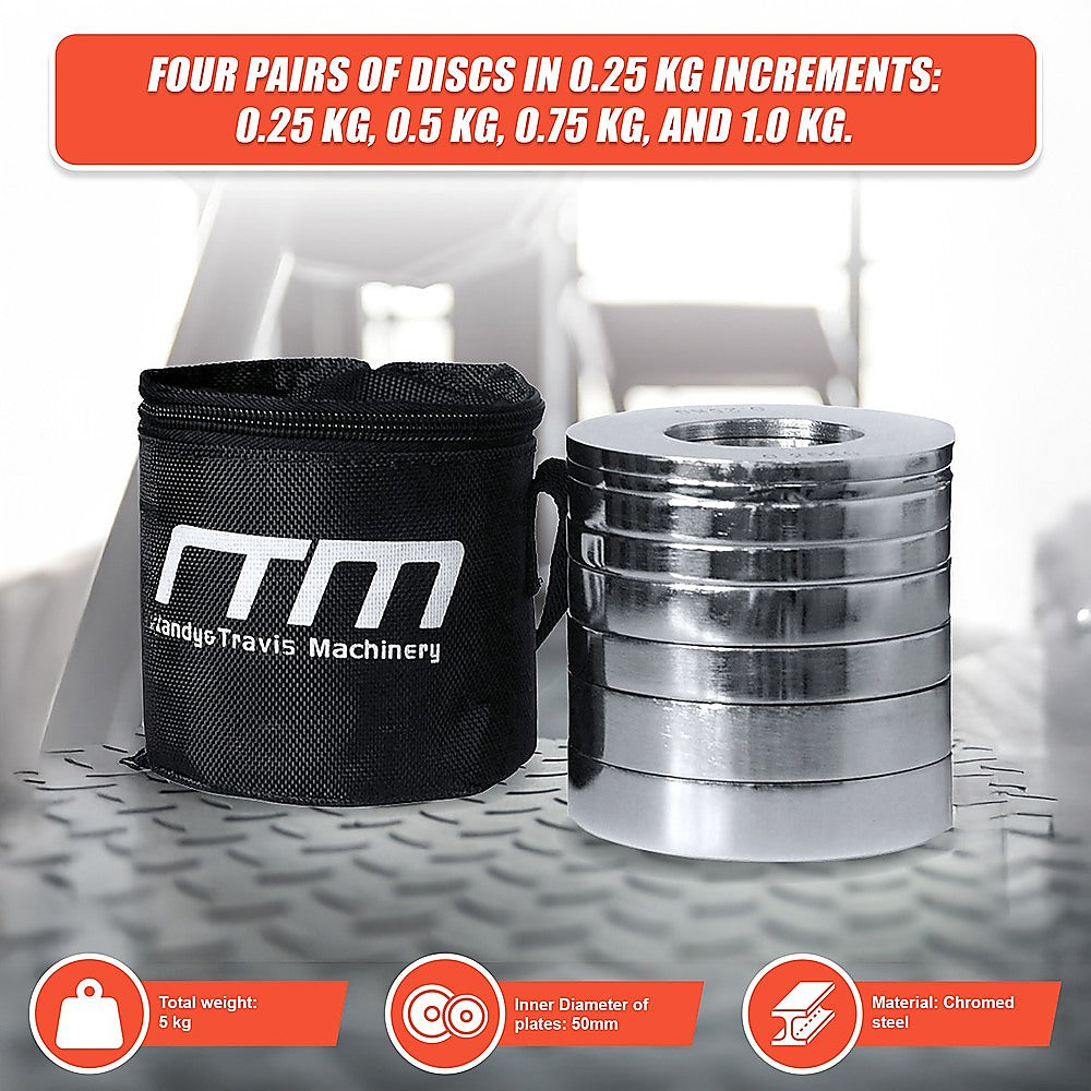 Chrome Metric Fractional Olympic Weight Plates 0.25 - 1.0Kg