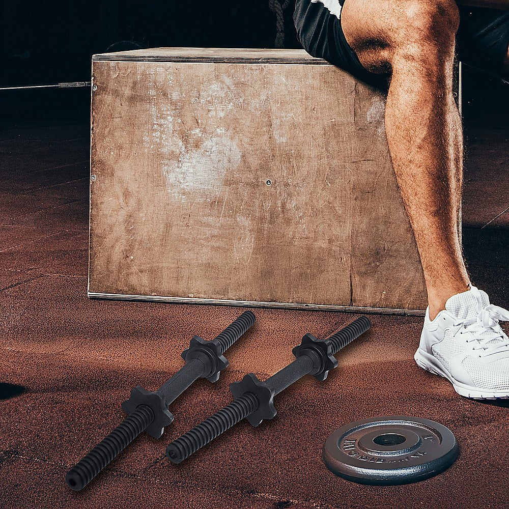 45Cm - 1 Pair Dumbbell Bar 25Mm Diameter - Pvc Coated Dumbell Handle