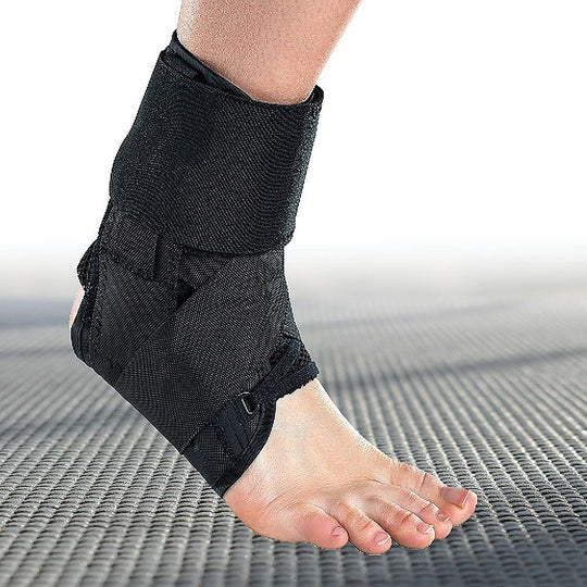 Ankle Brace – Small Black Ankle Stabiliser with Figure-8 Straps