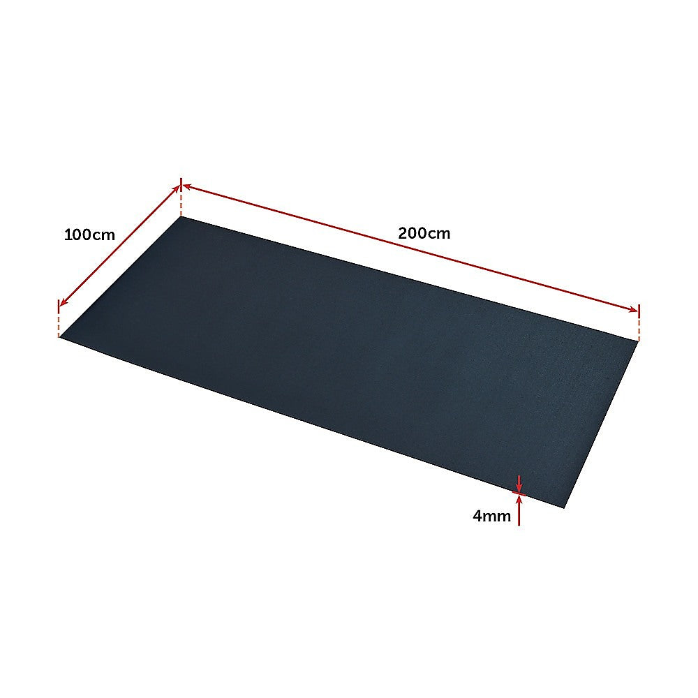 2M Gym Rubber Floor Mat Reduce Treadmill Vibration