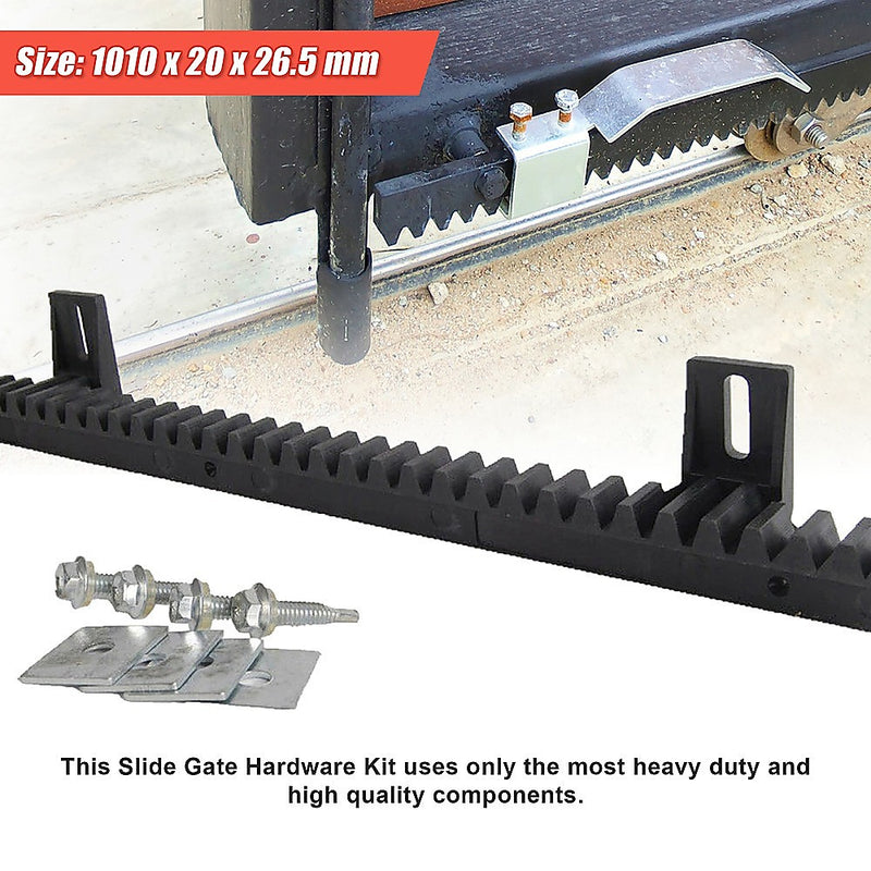 Sliding Gate Hardware Accessories Kit - 4M Gear Rack Track - Fence & Gate Accessories