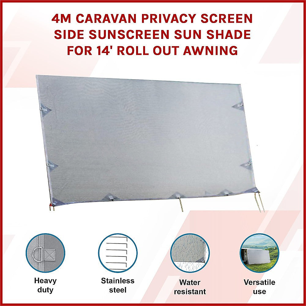 4M Caravan Privacy Screen Side Sunshade