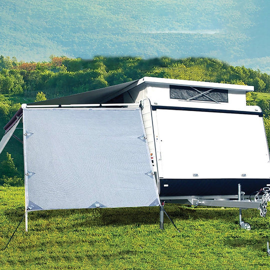 Pop Top Caravan Privacy Screen Side Extension 2.1 X 1.8M - Sun Shade End Wall