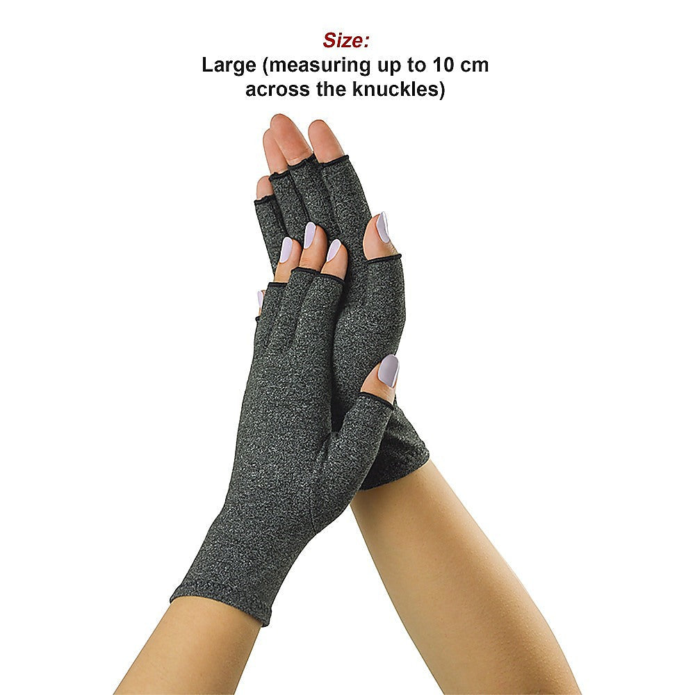 Large Arthritis Compression Gloves for Hand Support with Supports & Braces