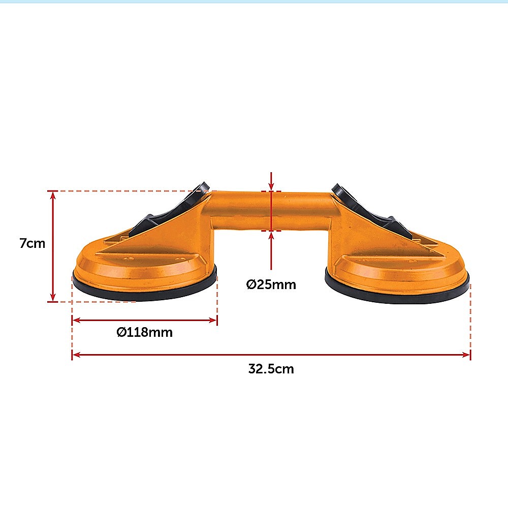 Aluminum Double Locking Suction Cup Lifter (100Kg)