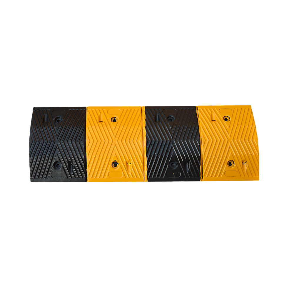Pair Of 1M Long Rubber Speed Bumps (60T Load) | Bump Hump Modular Humps