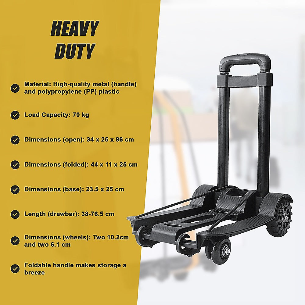 Portable Folding Dolly Cart Luggage Trolley