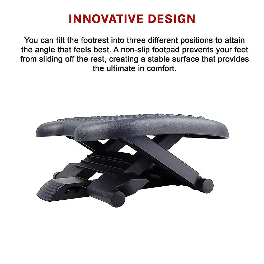 Under Desk Footrest Leg Rest Ergonomic Plastic