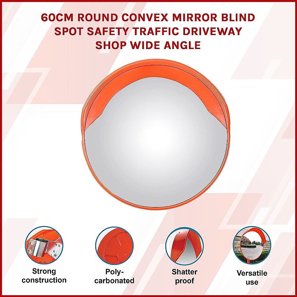 60Cm Round Convex Safety Mirror, 60Cm