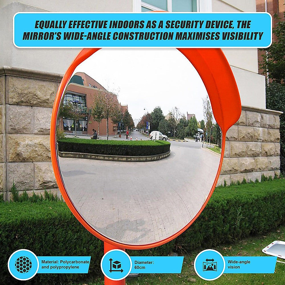 60Cm Round Convex Safety Mirror | Traffic Control & Parking Tools