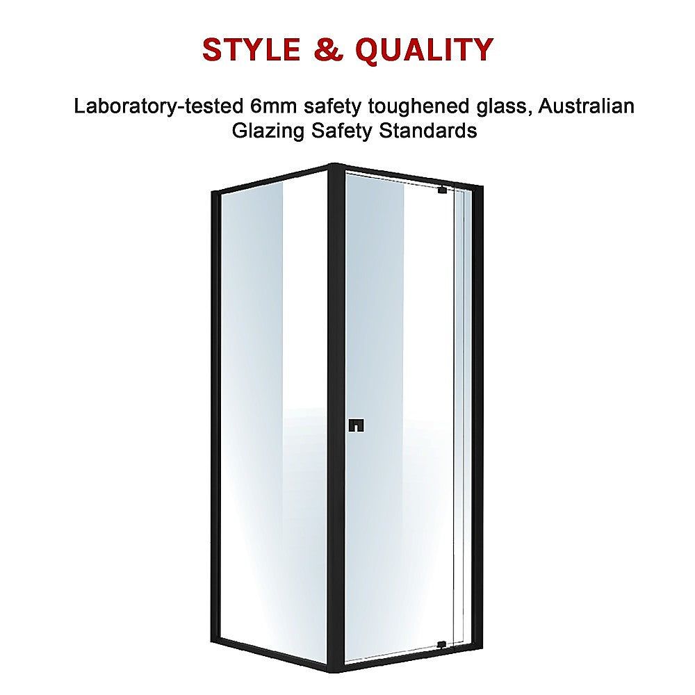 Semi Frameless Shower Screen (74~82)X 195Cm & (77~80)X 195Cm Side As/Nzs Glass