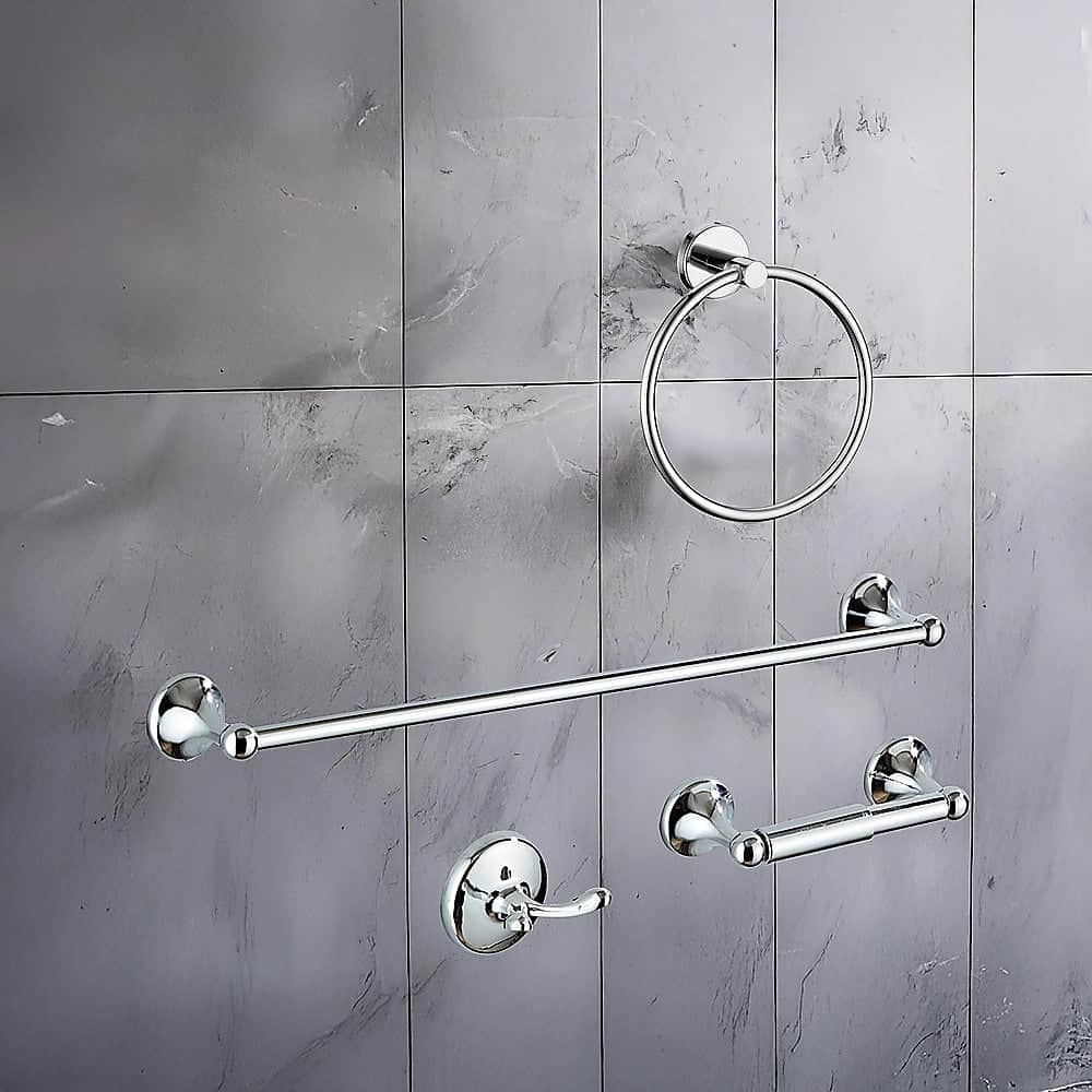 4 Piece Towel Bar Set Bath Accessories Bathroom Hardware