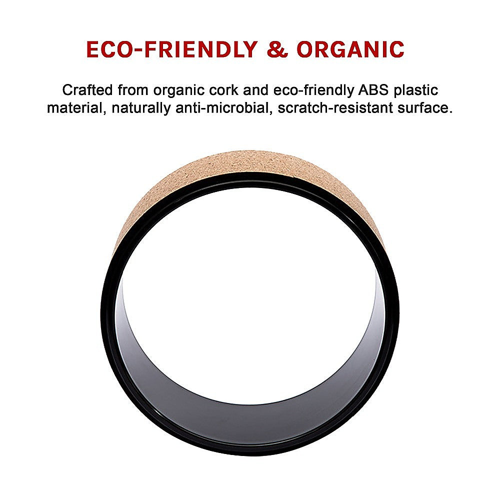 Yoga Pilates Wheel Cork Circle Prop Back Chest Hips