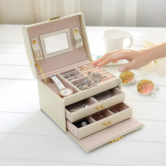 Jewellery Storage Box Girls Rings Necklaces Display Organiser Storage | Arts & Crafts - photo 11