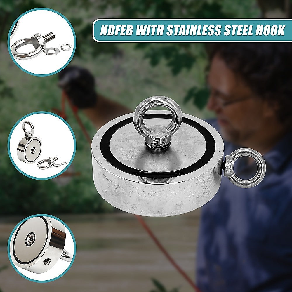 340Kg Neodymium Recovery Magnet Hook For Treasure Hunting & Fishing