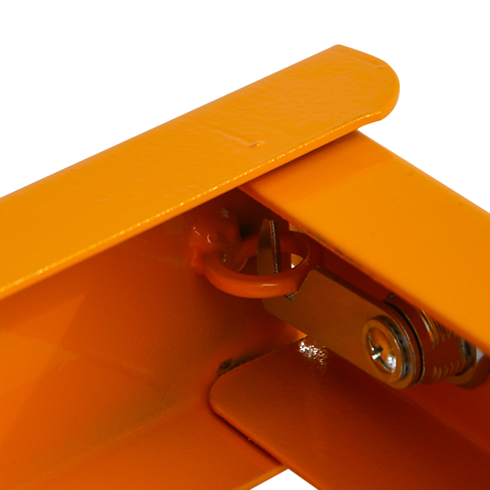 Fold Down Vehicle Security Bollard For Parking Spot Safety - Wheel Clamp