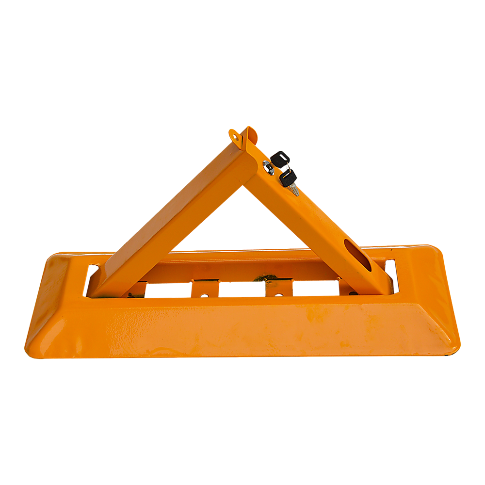 Wheel Clamp - Fold Down Vehicle Security Bollard For Parking Spot Safety