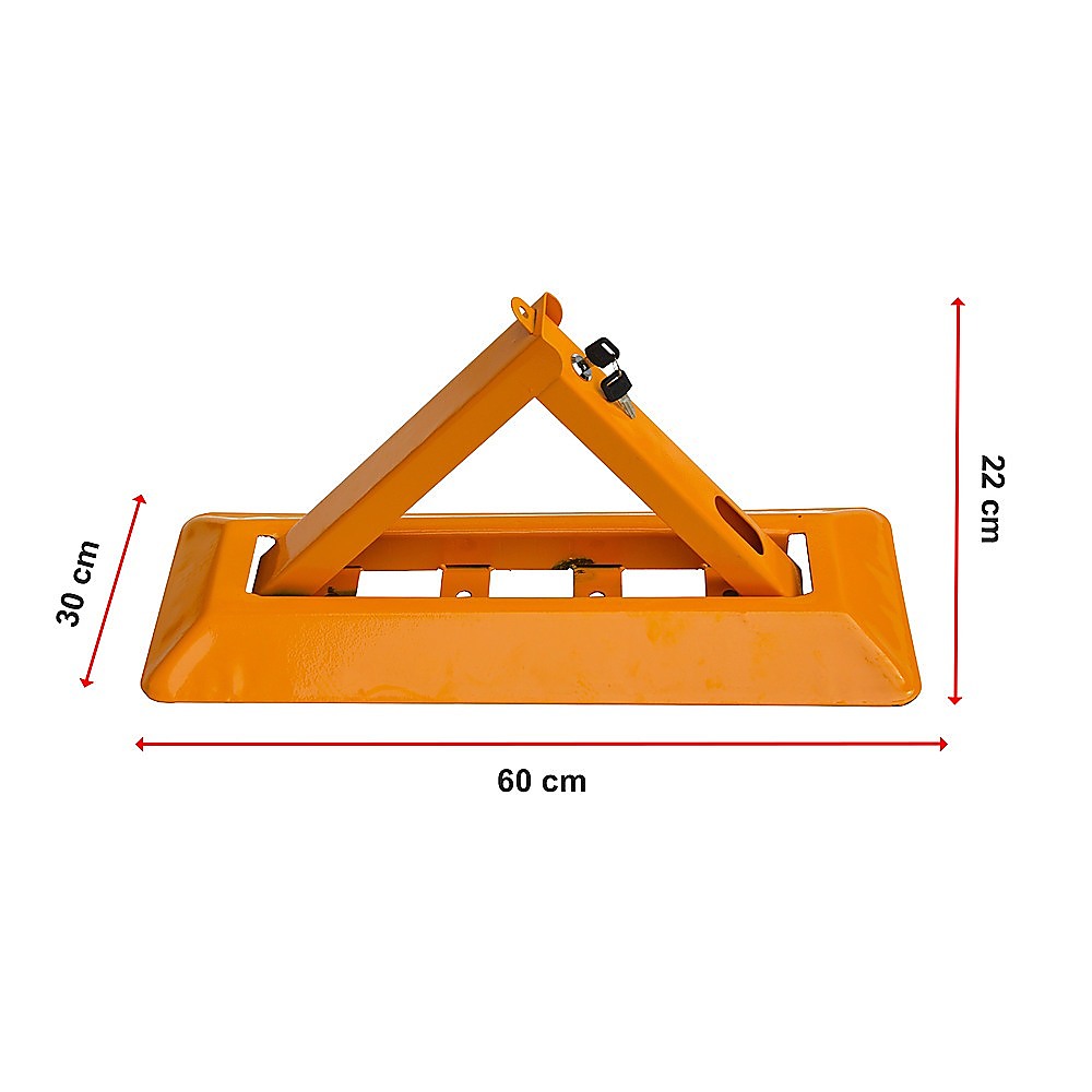 Fold Down Vehicle Security Bollard For Parking Spot Safety | Masonry Tools