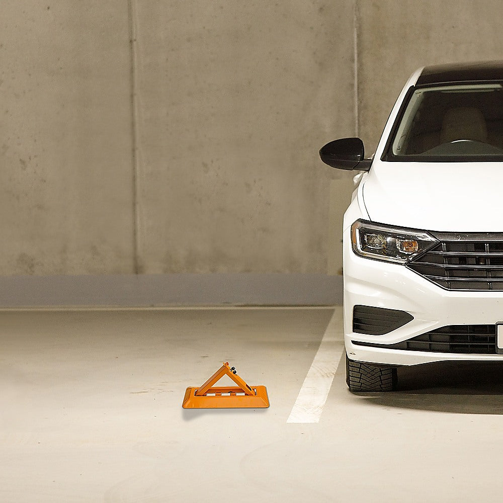 Wheel Clamp - Fold Down Vehicle Security Bollard For Parking Spot Safety - photo 11