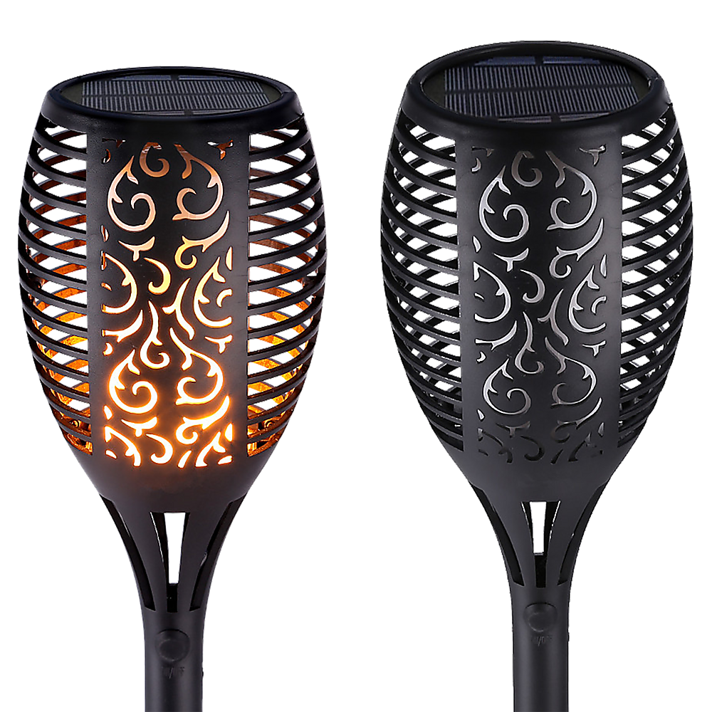 10-Pack Solar Torch Lights With 96 Led Flickering Flame