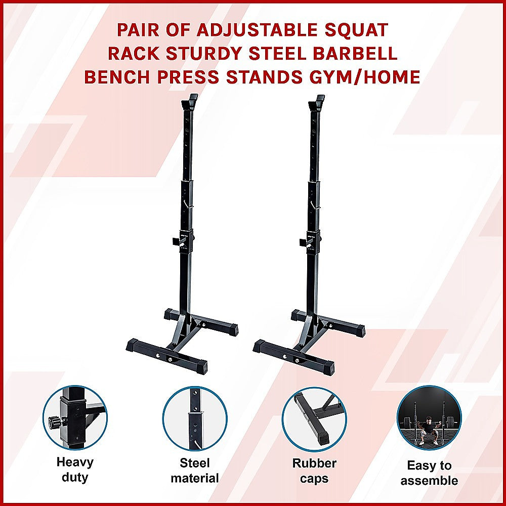 Adjustable Squat Rack Barbell Bench Press Stands