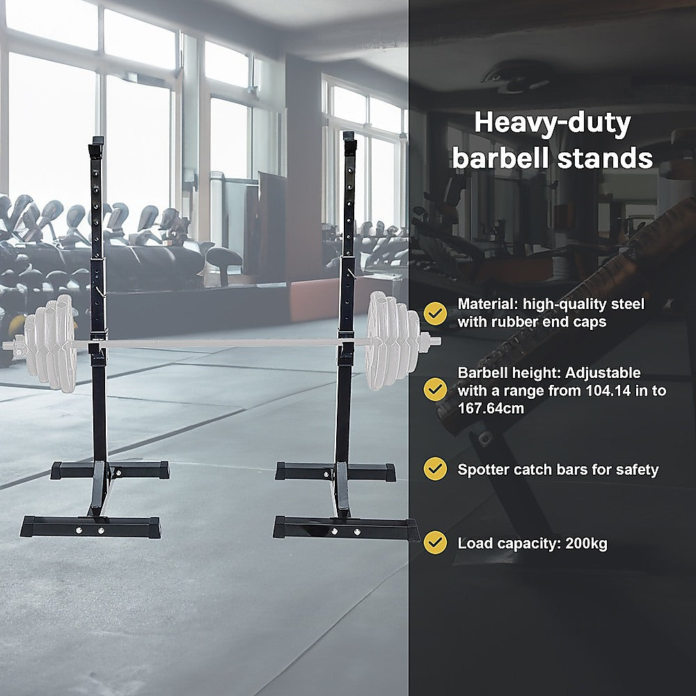 Adjustable Squat Rack Barbell Bench Press Stands