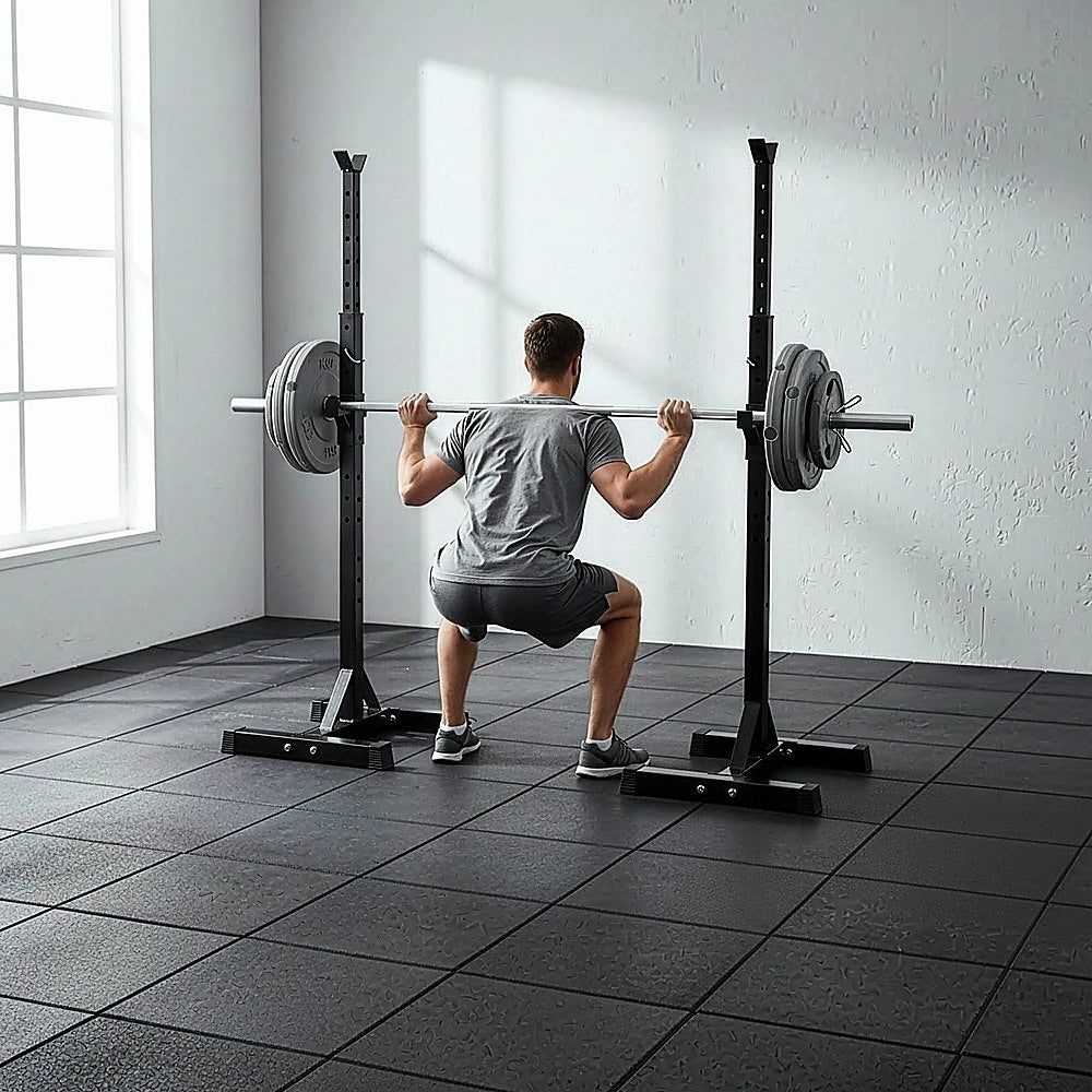 Adjustable Squat Rack Barbell Bench Press Stands