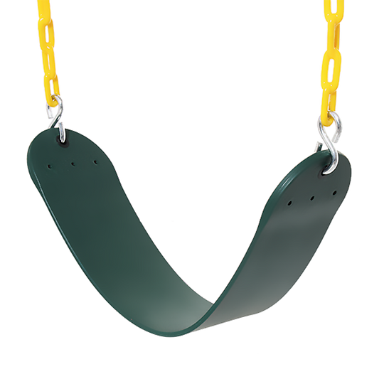 Heavy Duty Swing Seats With 66" Chain, 2-Pack - Swings Plastic Coated Playground