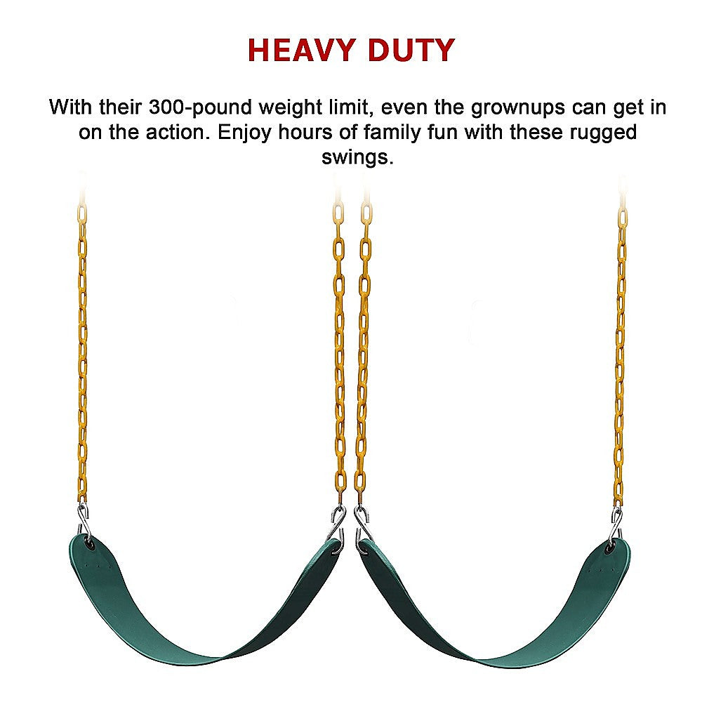 Heavy Duty Swing Seats With 66" Chain, 2-Pack | Gardening Accessories