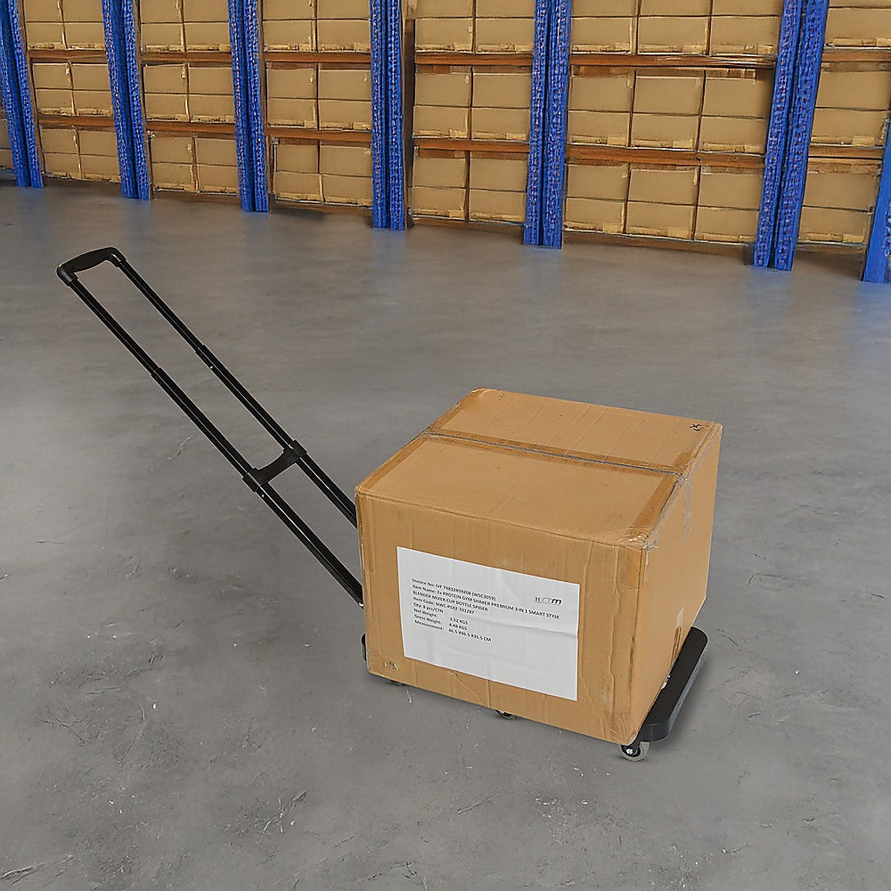 Foldable Trolley Cart With 6 Rotating Wheels