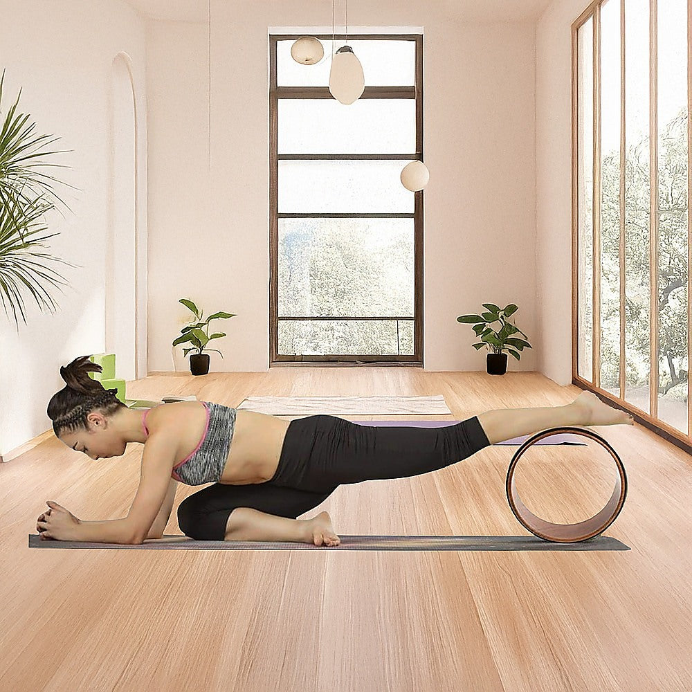 Cork Yoga Pilates Wheel Prop