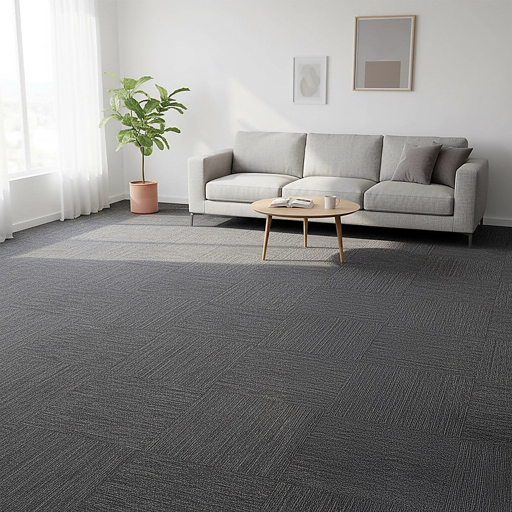 Premium Carpet Tiles Box, Charcoal