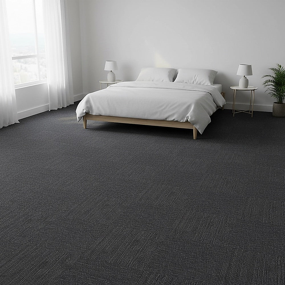 Premium Carpet Tiles Box, Charcoal
