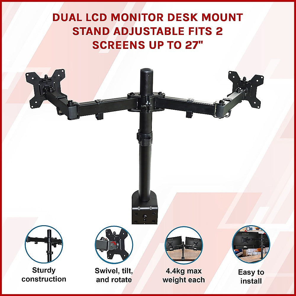 Dual Lcd Monitor Desk Mount Stand | Computer Monitors & Accessories - photo 11