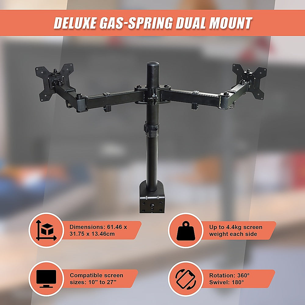Dual Lcd Monitor Desk Mount Stand with Computer Monitors & Accessories