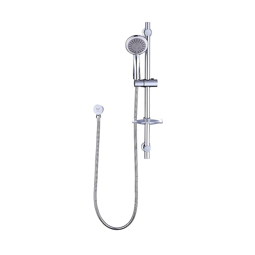Premium Hand Held Shower Rail Soap Dish Bathroom Set