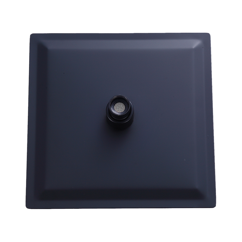 200Mm Shower Head Square 304Ss Electroplated Matte Black Finish - Shower Heads & Screens