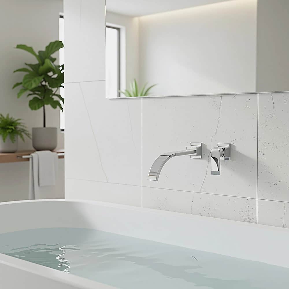 180Mm Bath Spout Polished Chrome Finish