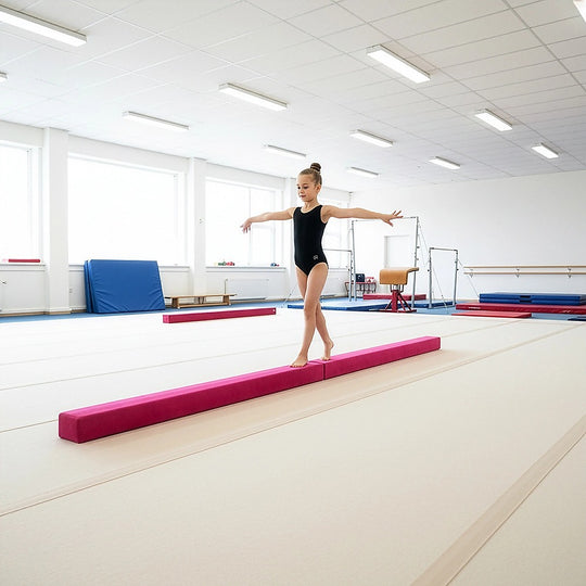 Folding Balance Beam, Pink - Gym Equipment & Accessories