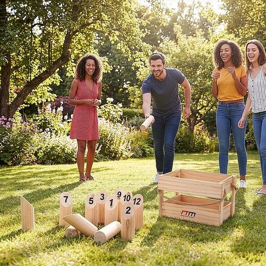 Number Toss Wooden Outdoor Games Set - Activity Games