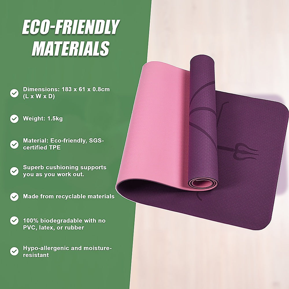 Non-Slip Dual Layer Tpe Yoga Mat