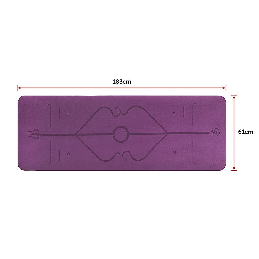 Non-Slip Dual Layer Tpe Yoga Mat